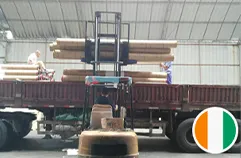 Forklift loading silicone products for Ireland