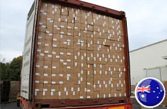Full container of silicone products for Australia