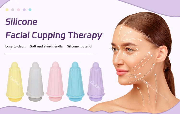 Silicone Facial Cupping Therapy for Face Lifting and Anti-Aging