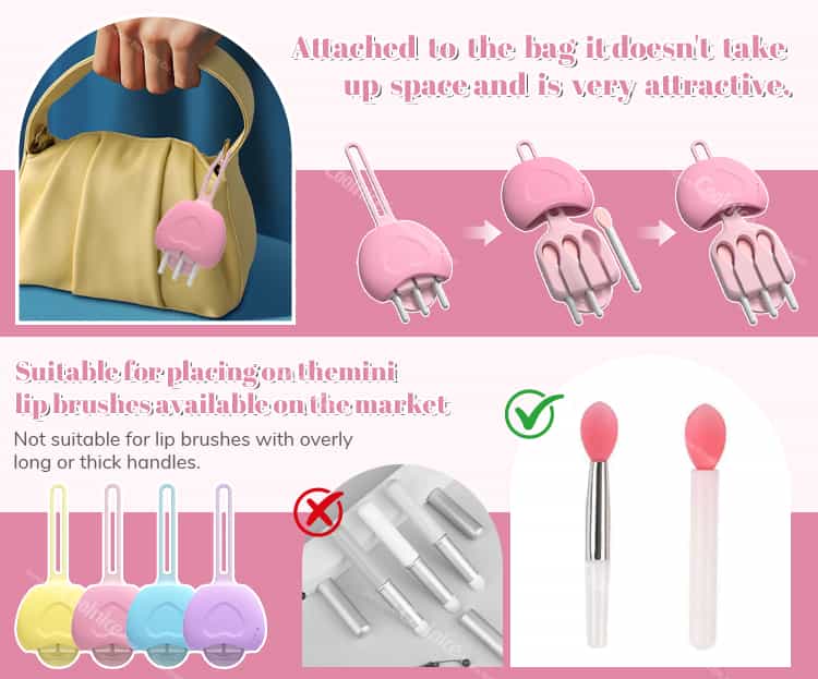 Lip Brush Holder for Mini Lip Brushes – Easy Storage, Attractive Design.