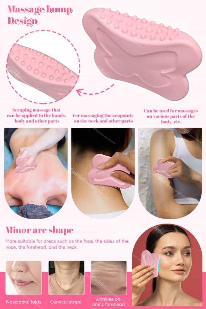 Silicone Massage Scraper - Massage Bump Design for Neck, Hands, and Body