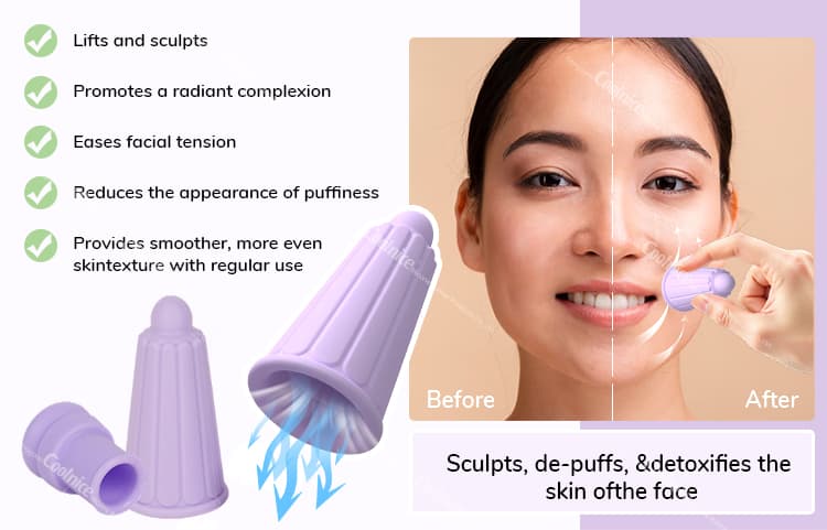 Benefits of using silicone facial cupping tool