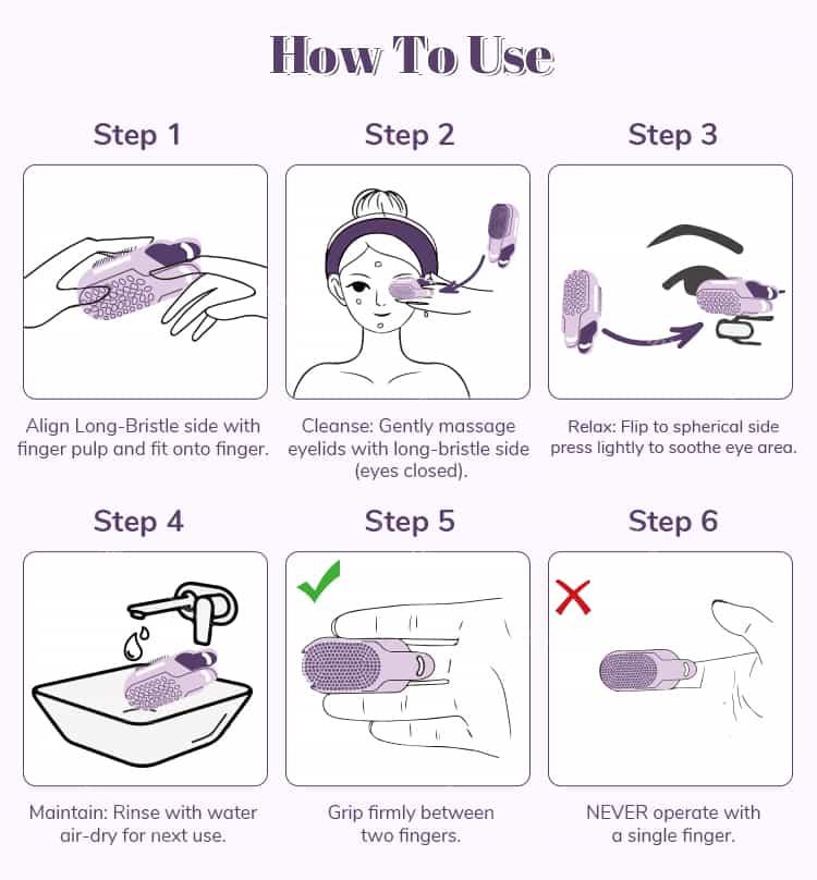 How to Use Silicone Finger Brush – Step-by-Step Guide for Gentle Cleansing and Relaxing Eye Care