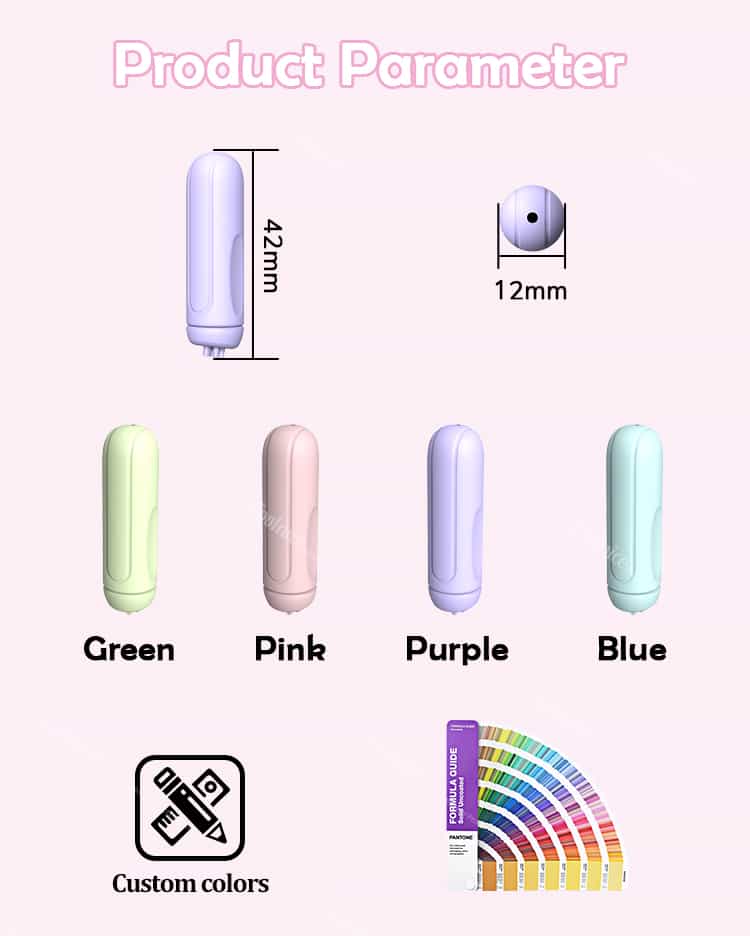 Nail Art Stamp Pen Size and Color Options Display
