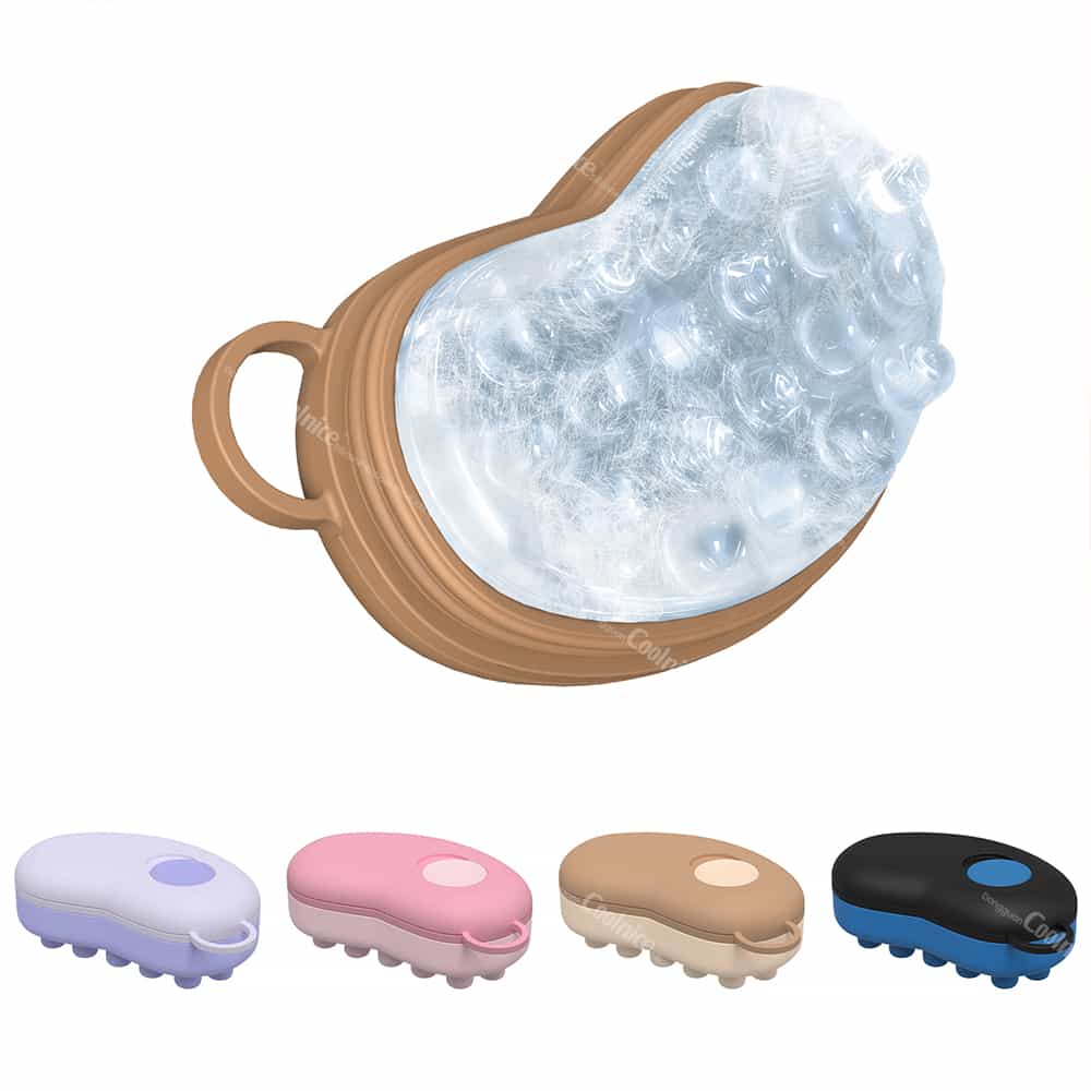 Frozen Ice Pad of Silicone Head Massage Tool