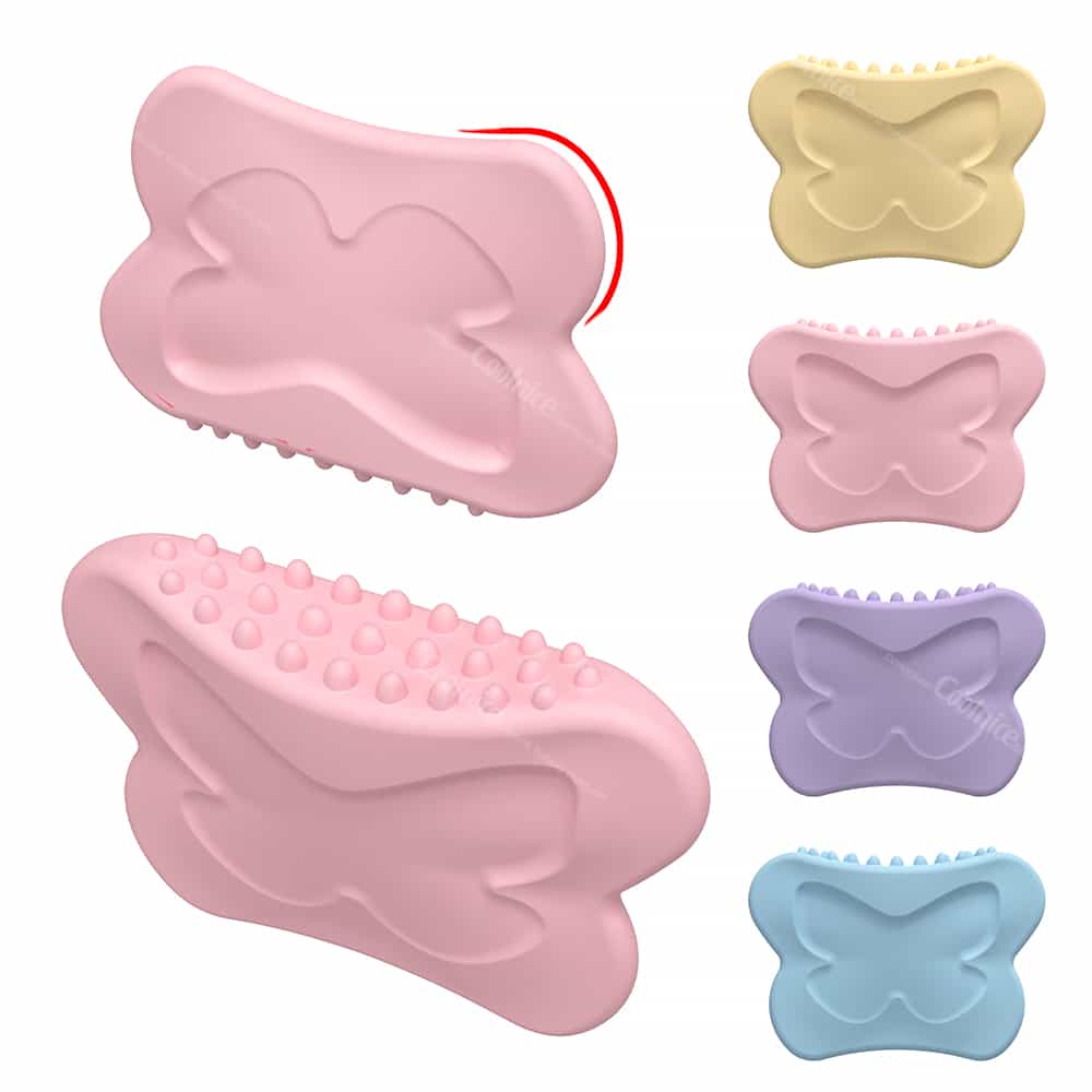 Silicone Gua Sha Massager in Butterfly Shape – Available in Multiple Colors