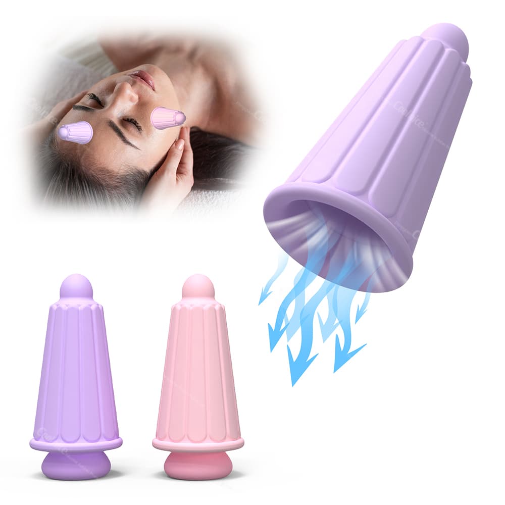 Ice Therapy Cup for Forehead and Cheek Massage with Cold Effect