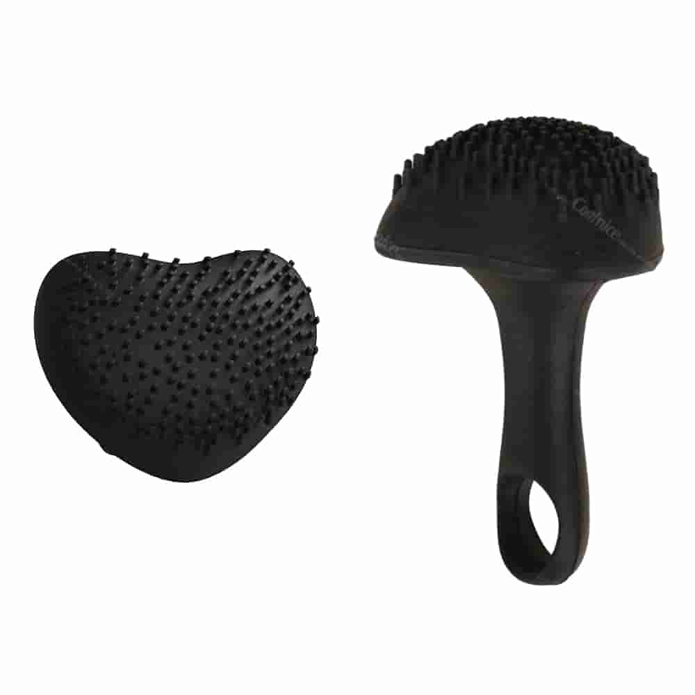 Black silicone freckle stamp tool set with heart and dome shapes