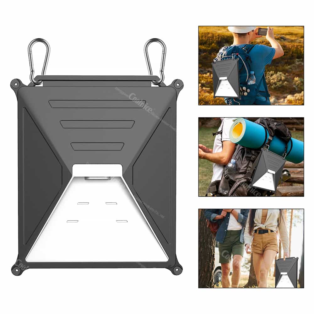 Starlink Mini Case Hooked on Backpack for Outdoor Use
