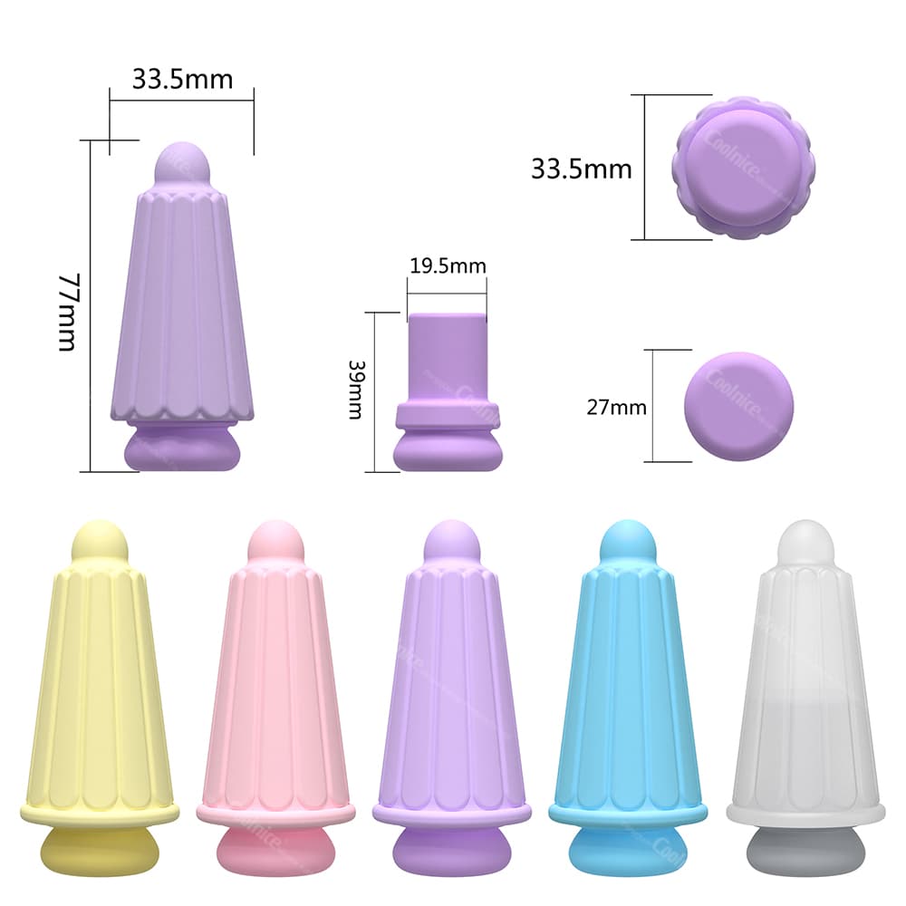Silicone Ice Cup Size Chart and Color Variants
