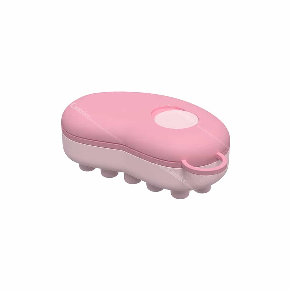 Silicone Ice Head Massage Tool in Pink and Gray Color