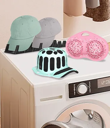 Reusable silicone household items including laundry accessories and kitchen helpers