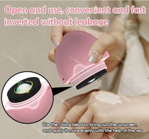 How to use Coolnice silicone sunscreen applicator: open and use without leakage, with a rolling bead for even application