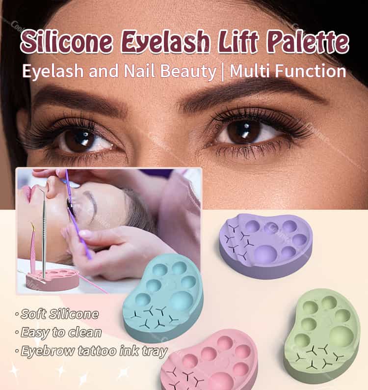 Silicone Eyelash Mixing Palette for Lash Tinting