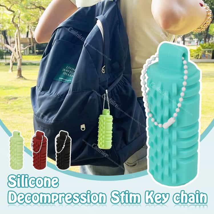 Silicone decompression keychain stress relief toy