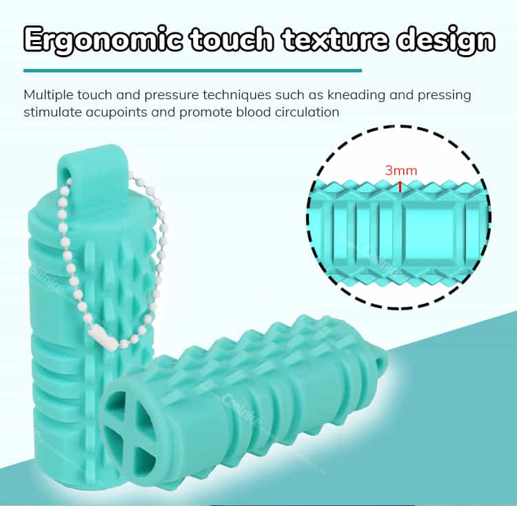 Hand massage silicone stim keychain for anxiety relief