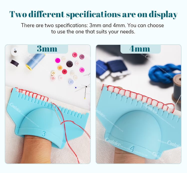 Silicone sewing template for accurate stitching and easy sewing projects.