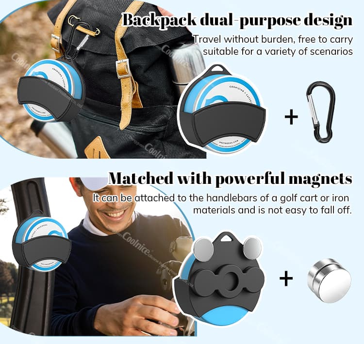 Silicone Storage Hanger Pouch – Dual-Purpose Backpack Design with Powerful Magnets