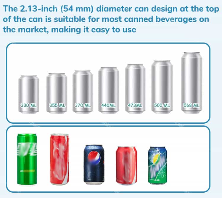 Universal silicone soda can lid fits 54mm cans (330ml-568ml)