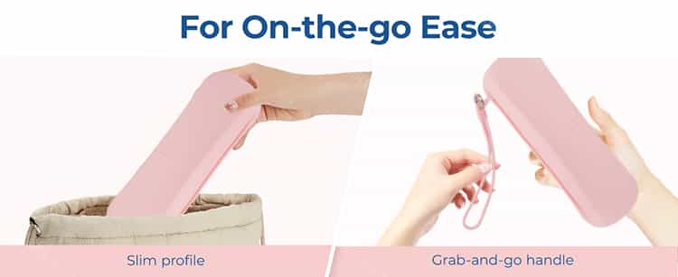 Portable silicone makeup brush holder for travel use