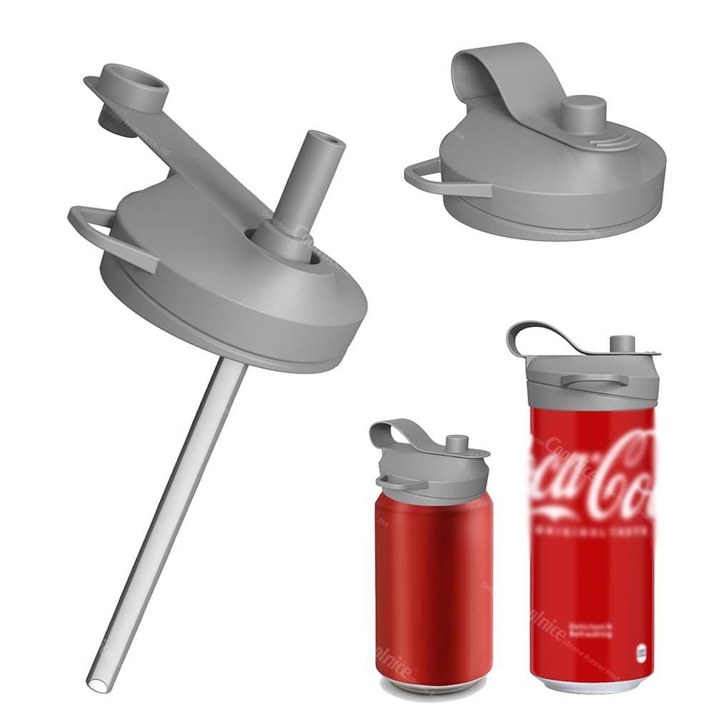 Multiple color options for silicone can lids