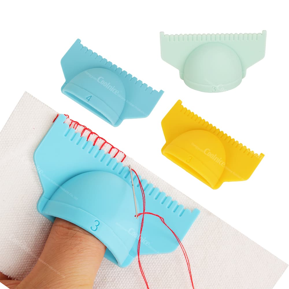 Sewing ruler template with colorful markings for easy stitching, designed for hand sewing and embroidery.