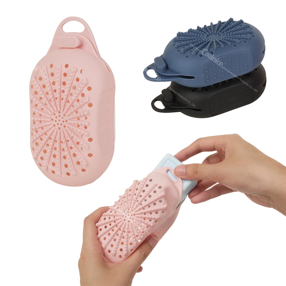 Available in pink, blue, and black, this Silicone Soap Holder offers a non-slip grip and breathable design to keep your soap fresh and clean