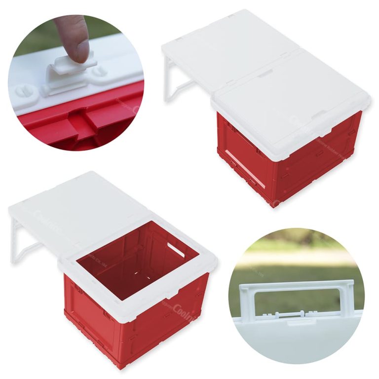 Waterproof camping storage box with secure lid