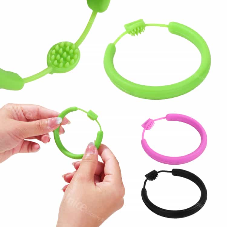 Silicone Stress Relief Bracelet with Elastic Strap