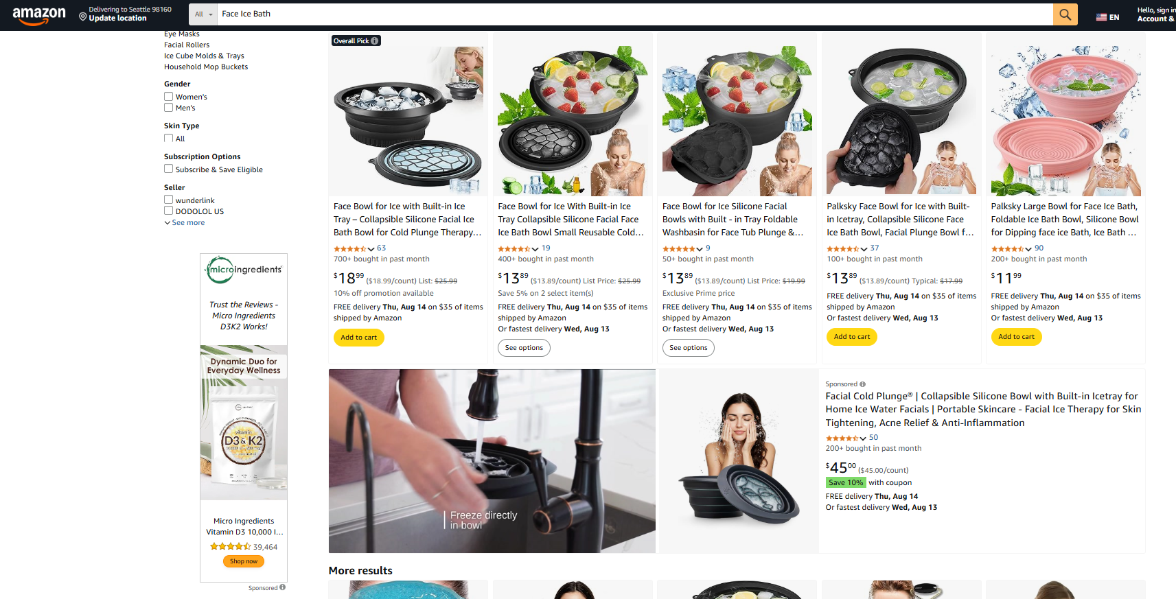 Face Ice Bath-Amazon