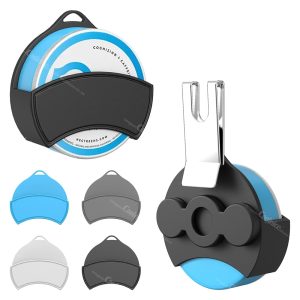 Magnetic Silicone Storage Hanging Box - Blue, Black, Gray, and White Colors