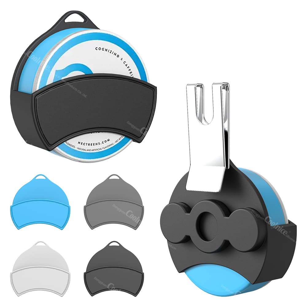 Magnetic Silicone Storage Hanging Box - Blue, Black, Gray, and White Colors