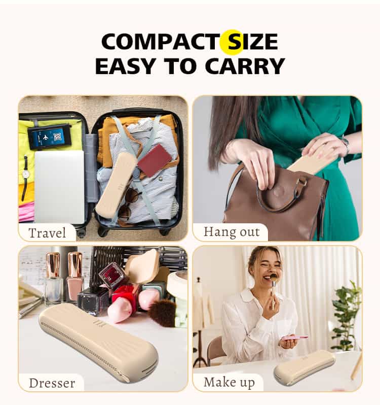 Compact silicone makeup brush holder for travel and daily use