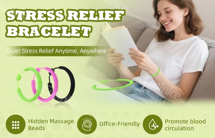 Silicone stress relief bracelet for better sleep relaxation