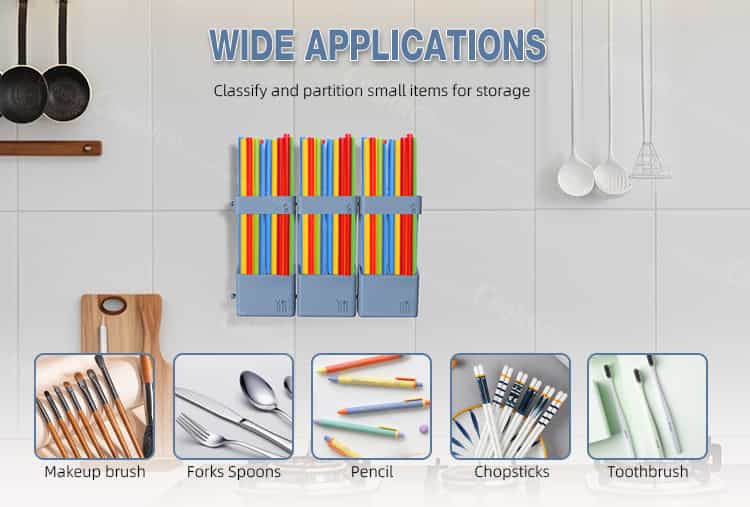 Wall Mounted Utensil Holder | BPA-Free Kitchen Organizer