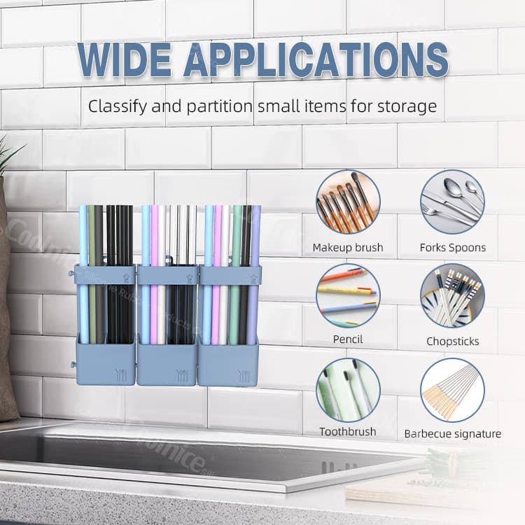 BPA-Free Wall Mounted Utensil Organizer for Kitchens