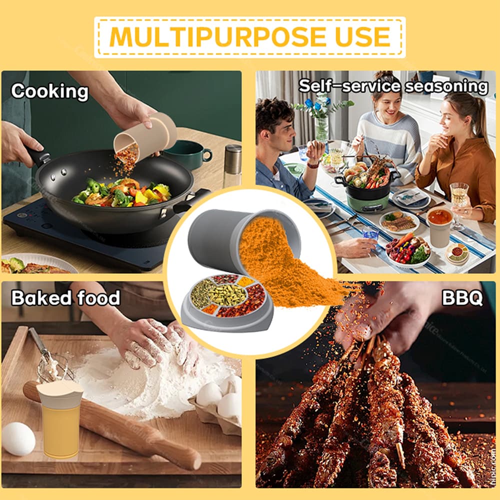 Multipurpose silicone measuring cup for cooking, baking, BBQ, and seasoning