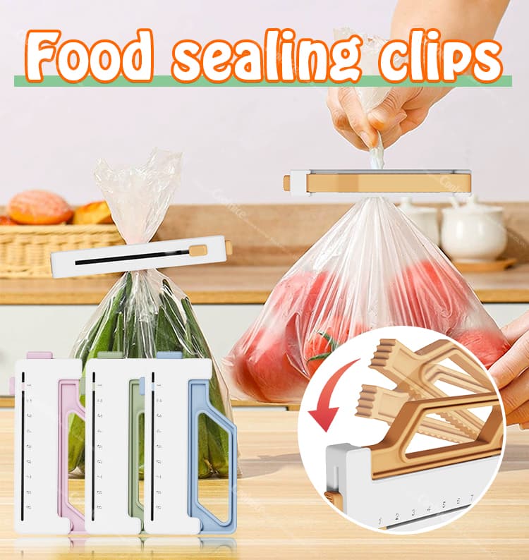 Food sealing clips for vegetables and fruits, reusable design