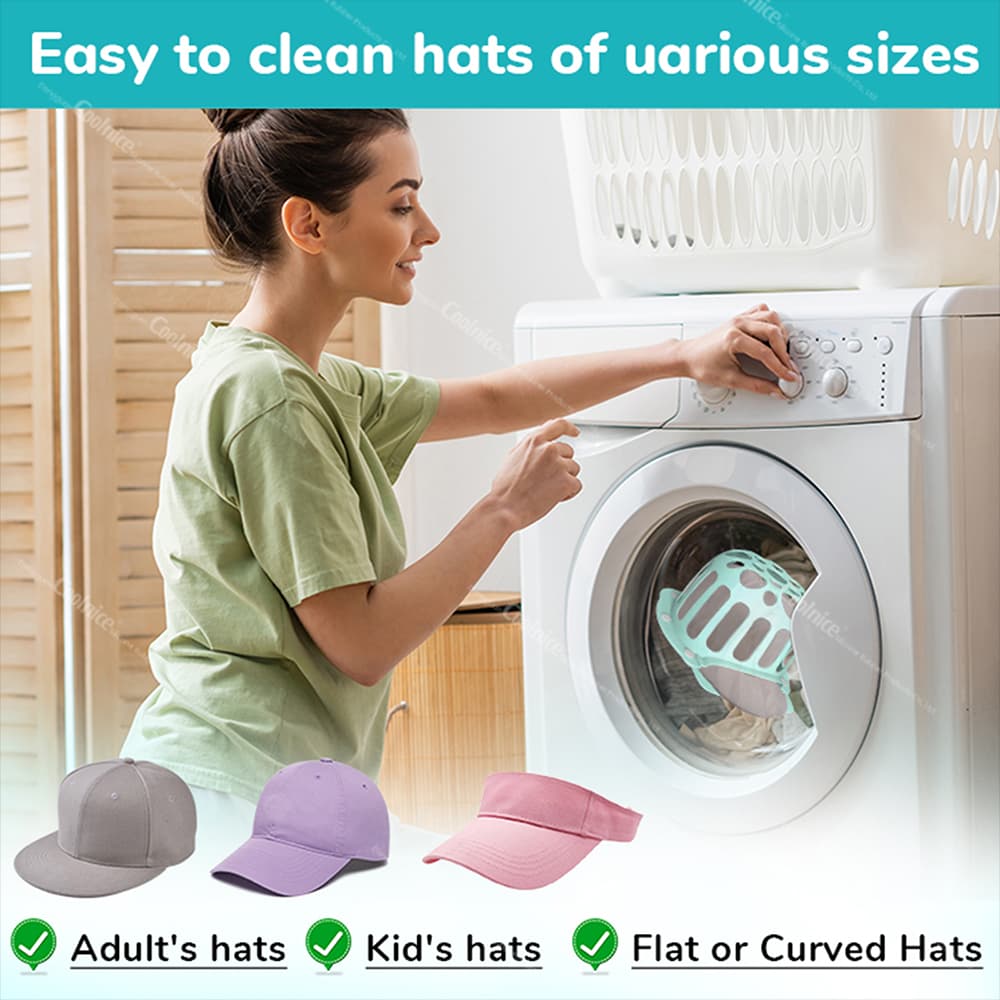 Cap washer ball for adult and kids hats in washing machine