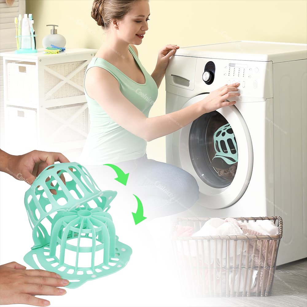 Durable silicone cap washer ball in washing machine
