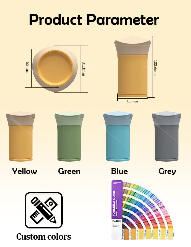 Silicone measuring cup size and color options