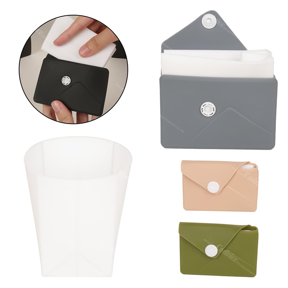 Portable folding silicone cup with storage case