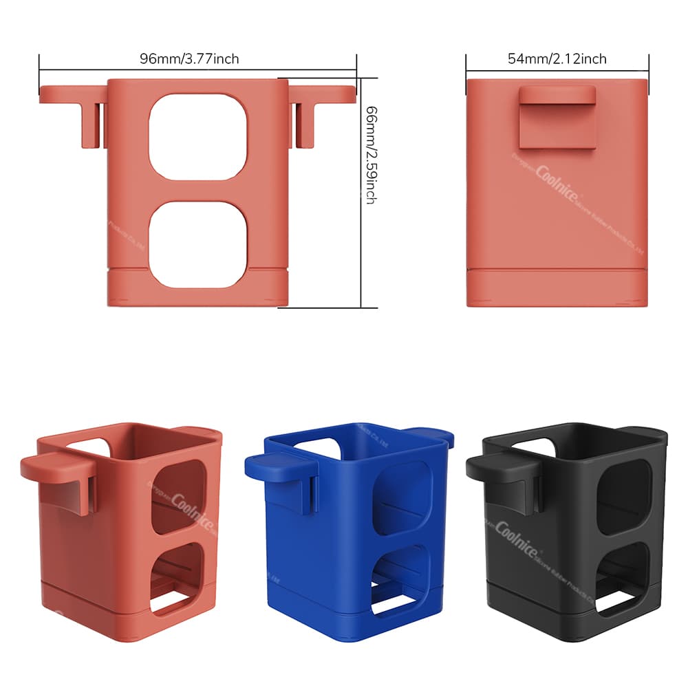 Biscuit dunking clip holder with size dimensions