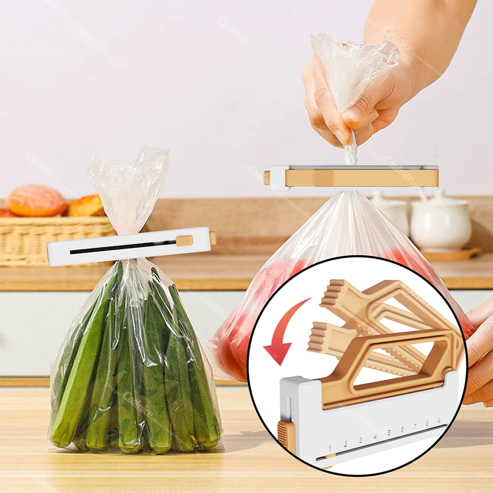 Airtight sealing clip for vegetable and fruit bags