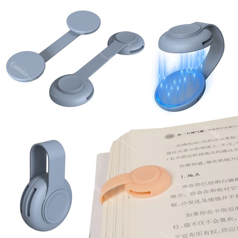 Dual magnet silicone clip for books and accessories