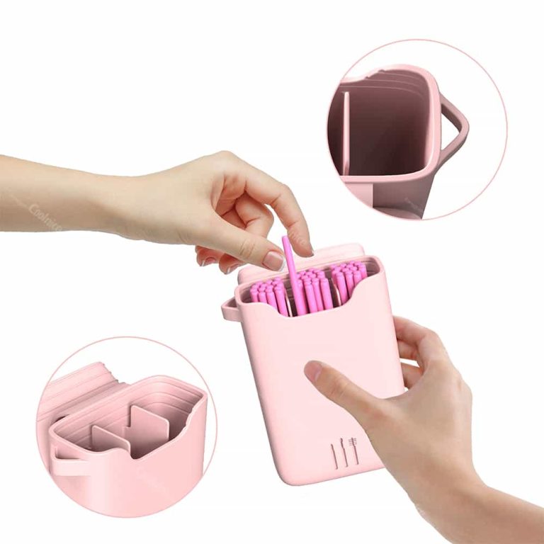 Silicone brush case with removable brushes