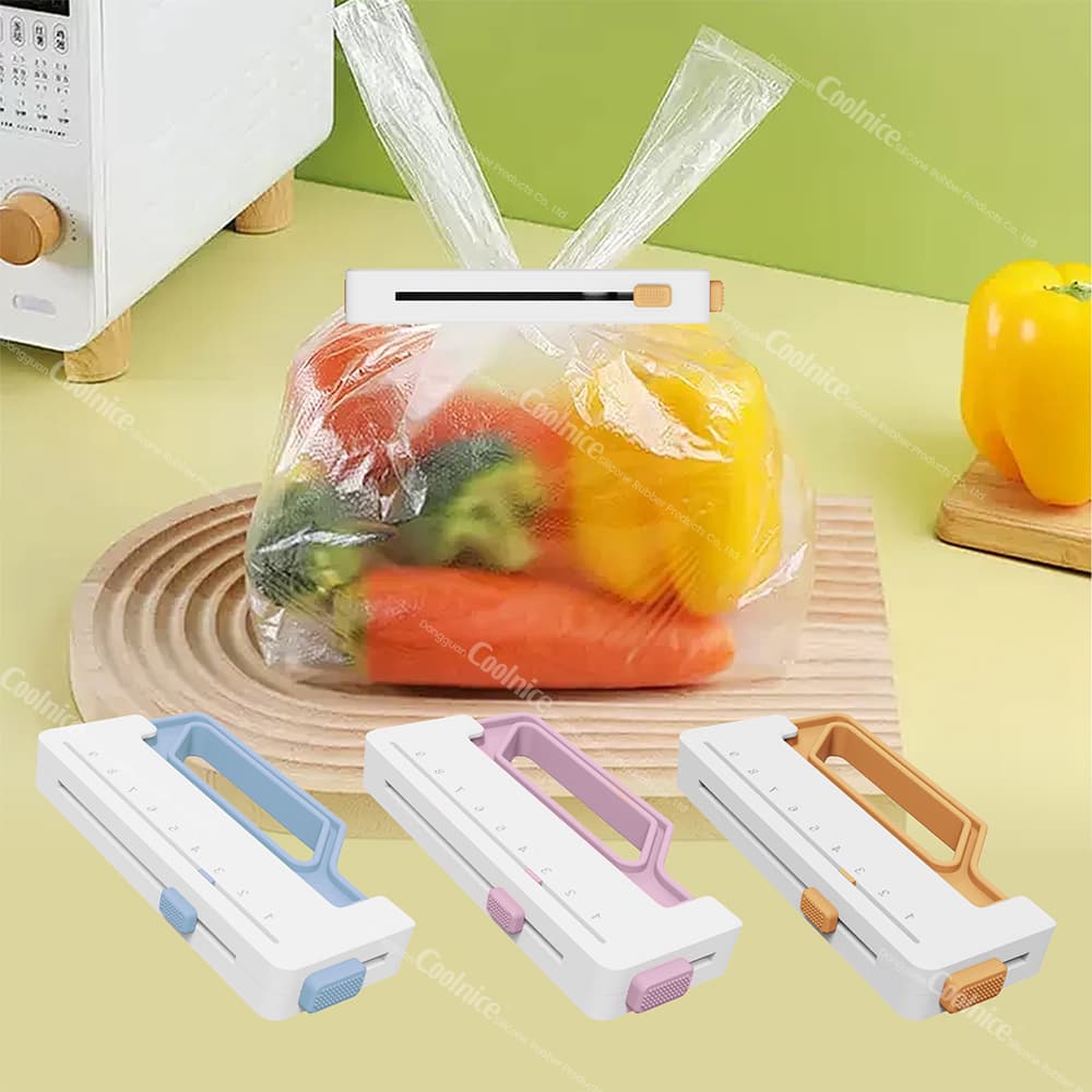 Food bag sealing clip for vegetables with assorted colors