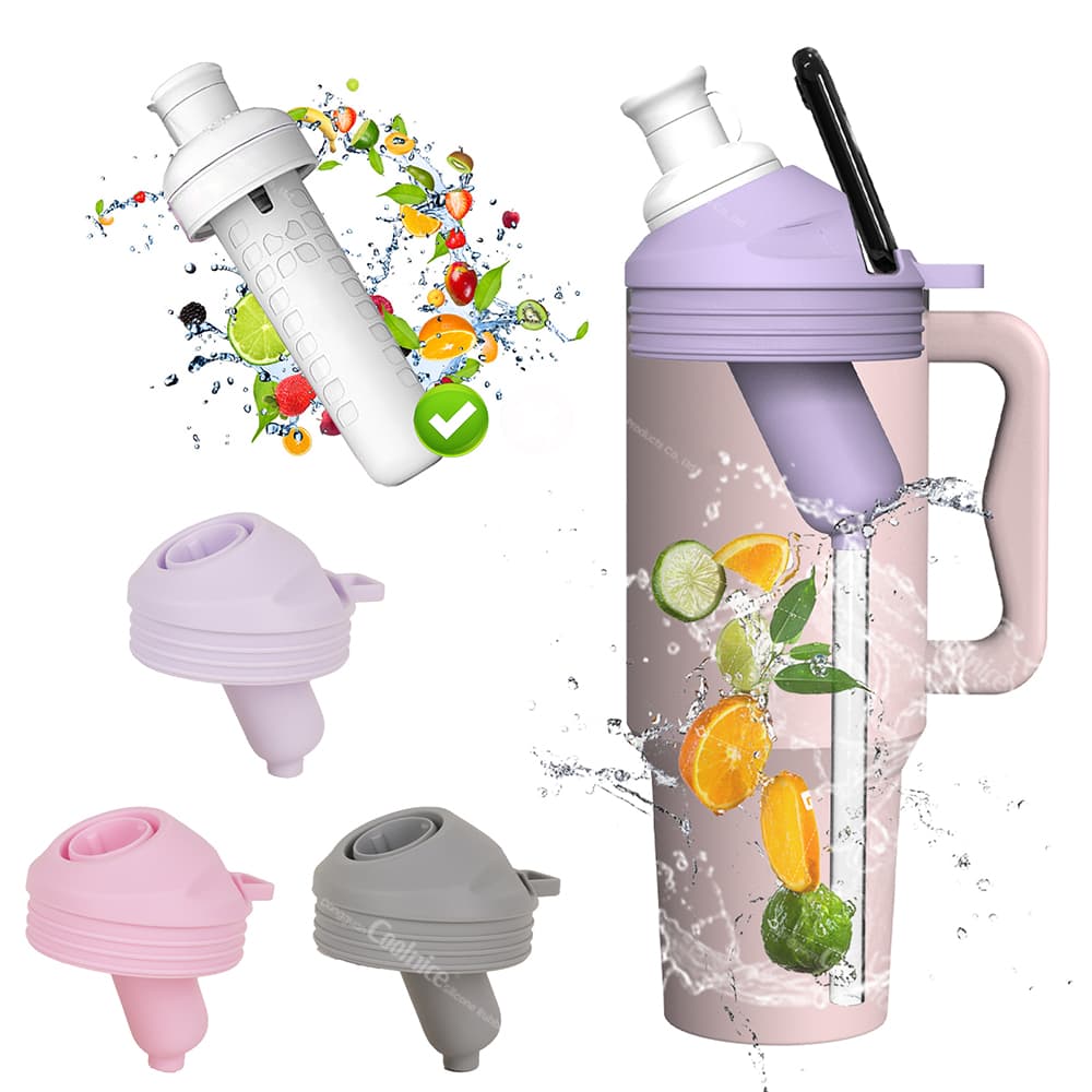 Fruit infusion tumbler lid with filter