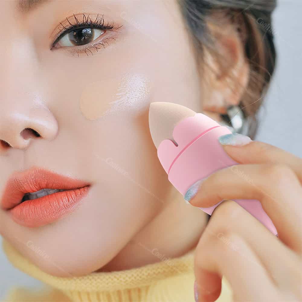 Makeup Sponge with Silicone Protective Case