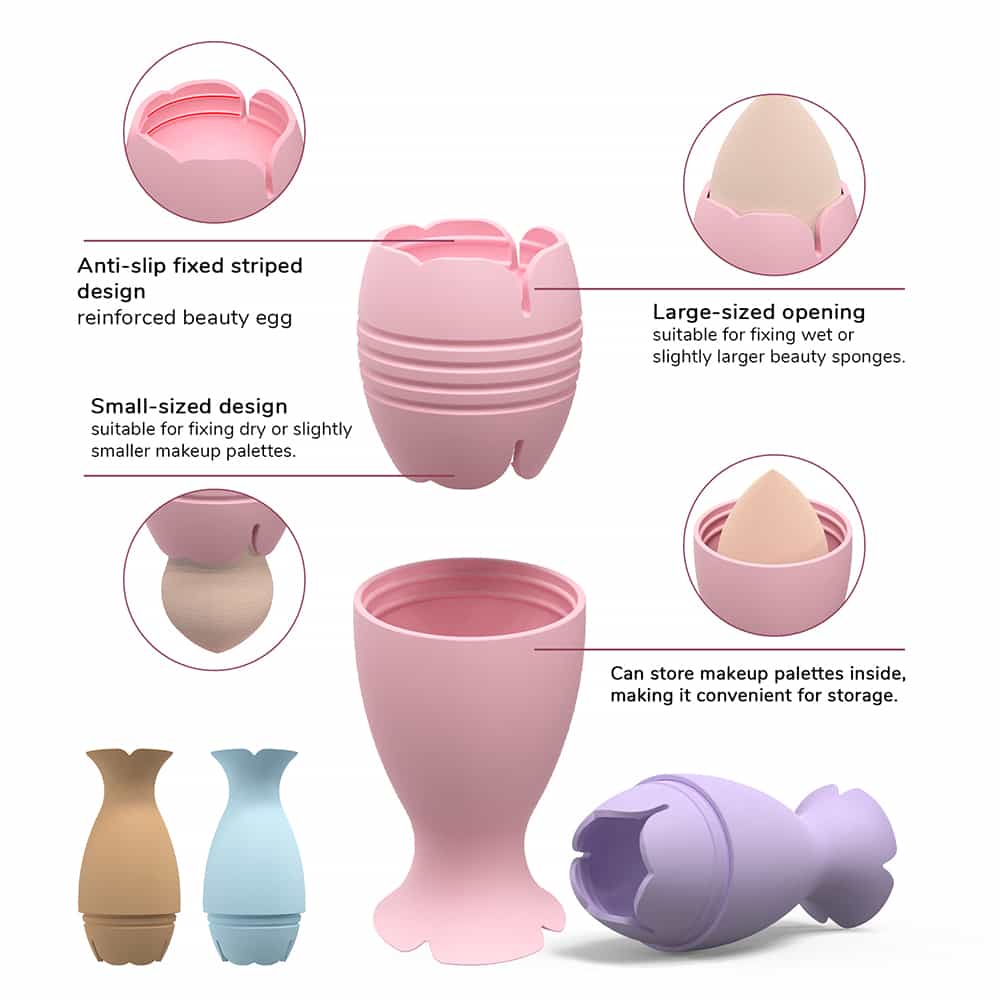 Anti-Slip Makeup Sponge Case